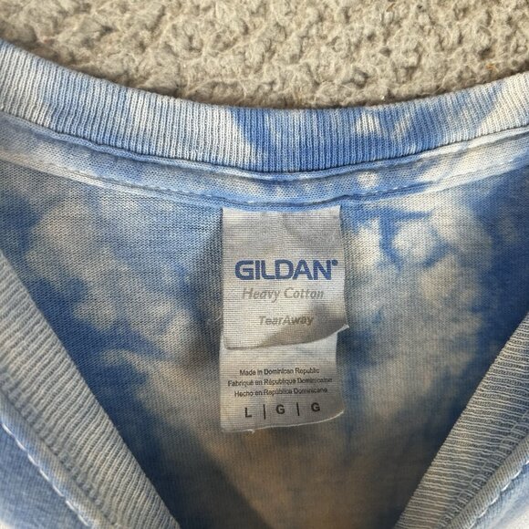 2017 Jimmy Buffett Tie Dye Size Large Heavy Cotton I Don’t Know Tour Distressed - Picture 3 of 7